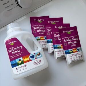 Truly Free 4 refills and 50 oz jug laundry softening rinse - signature scent